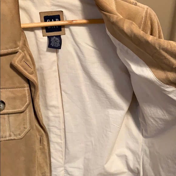 Vintage Gap Tan Suede Leather Jacket. Size Small. - Picture 4 of 12